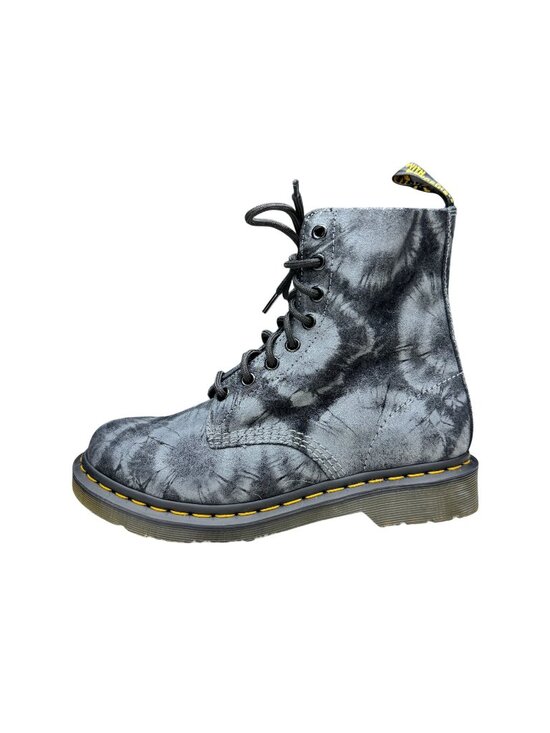 Dr. Martens Shoes - Dr. Martens 1460 Pascal Tie Dye Suede Boots Women's Black/Charcoal, Size 8 NWOB